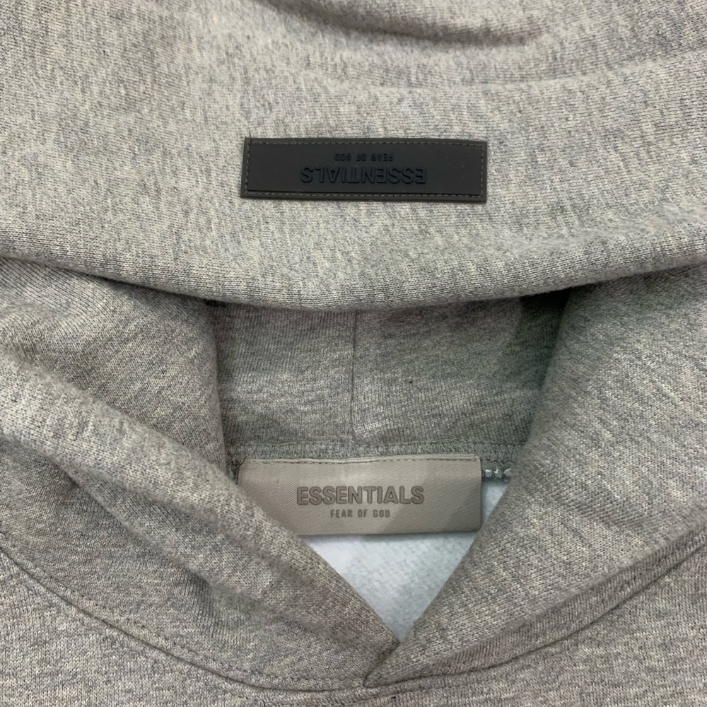 Fear Of God Essentials Hoodie (SS22) Dark Oatmeal - Picture 3 of 5